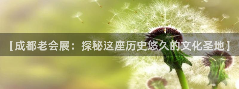 果博公司会员注册账号开户：【成都老会展：探秘这座历